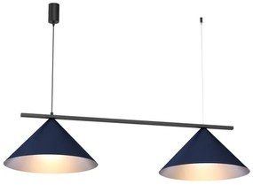 Lampada a sospensione con cavo CAPITAL 2xGX53/15W/230V blu
