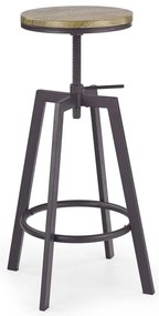 Sgabello 80x30 cm nero