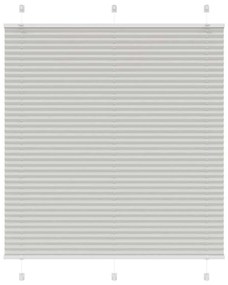 Tenda Plissettata Grigio Chiaro 115x150 Cm Larghezza Tessuto /