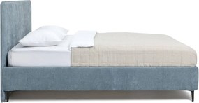 Letto matrimoniale imbottito blu con materasso incluso/con rete inclusa 160x200 cm Noira Slim – Bonami Selection