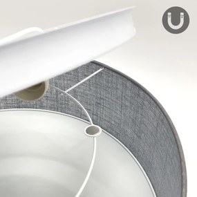 Plafoniera da soffitto SIRJA 2xE27/15W/230V Ø 45 cm grigia