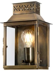 Applique classico chic da esterno LAMBETH-PALACE ottone IP44 1X E27 ELSTEAD