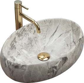 Lavabo da appoggio Rea Linda Stone