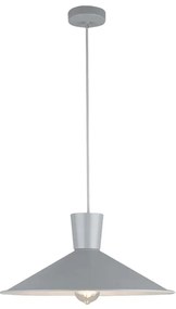 Lampadario su filo ELISTA 1xE27/60W/230V grigio