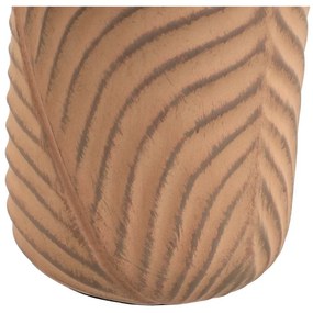 Lampada da tavolo color crema e mattone con paralume in tessuto (altezza 39 cm) - Casa Selección