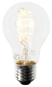 Lampada a sospensione intelligente nera con vetro fumé a 4 luci incluso Wifi A60 - Zuzanna