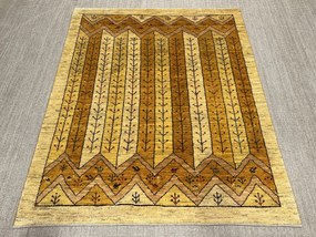 Gashguli Tappeto persiano 190 x 150 Giallo (Iran) Annodato A Mano