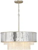 Lampadario Contemporaneo Reverie Acciaio Oro Champagne 8 Luci E14