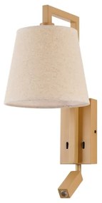 Brilagi - Applique a LED RAYA 1xE14/40W/230V + LED/3W lino/beige