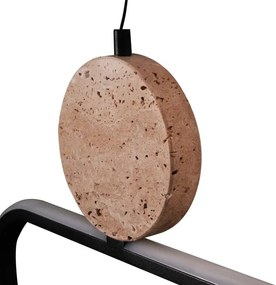 Lampadario LED sospeso su cavo FLORENTYNA LED/48W/230V 4000K nero/beige