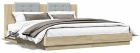 Giroletto Testiera Rovere Sonoma 200x200 Cm Legno Multistrato /