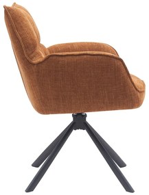 Set di sedie da pranzo arancione in imbottito 2 pz Marilla – Unique Furniture