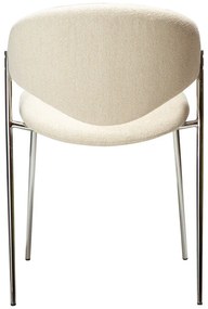 Sedia da pranzo color crema in imbottito Zone – DAN-FORM Denmark