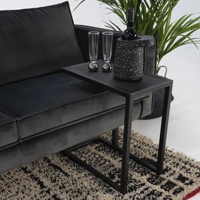 Tavolino con piano in rovere massiccio 50x30 cm Daniël – Spinder Design