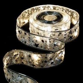 Aigostar - Catena luminosa natalizia a LED 20xLED/3xAA 2m bianco caldo argento