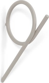 Gancio da parete grigio tortora in metallo Tuba L – Spinder Design