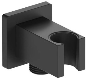 KFA Armatura 845-051-81 - Supporto doccia angolare con uscita LOGON ottone/opaco nero