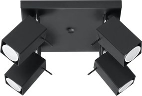 Lampada da soffitto 4xGU10 MERIDA 4 Orientabile in Acciaio