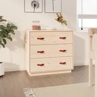 Credenza 80x40x75 cm in Legno Massello di Pino cod mxl 18615