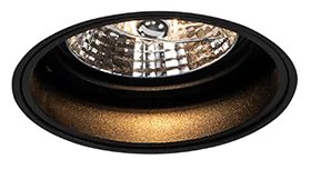 Faretto da incasso moderno nero senza cornice - Impact 70