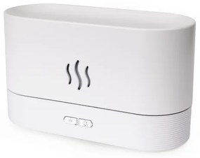 LED RGB Diffusore di aromi e umidificatore d'aria a ultrasuoni con retroilluminazione 180ml bianco