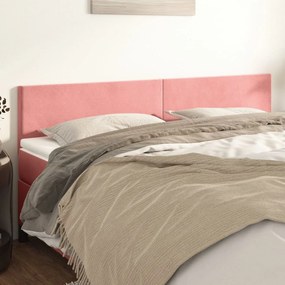 Testiere 2 Pz Rosa 100x5x78/88 Cm İn Velluto /