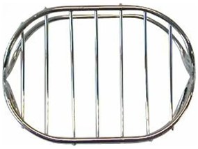 Portasapone in filo 8,4x10,7 cm cromo lucido