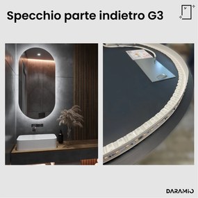 Specchio asimmetrico con luce LED G3