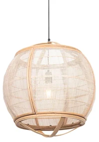 Lampada a sospensione smart marrone 50 cm incl. Wifi G95 - Pascal