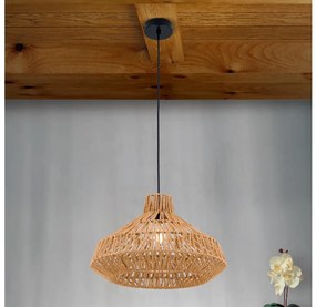 Orion HL 6-1813/1 - Lampadario a sospensione con filo BASKET 1xE27/40W/230V diametro 40 cm canapa