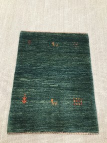 Gashguli Tappeto persiano 80x70 Verde (Iran) Annodato A Mano