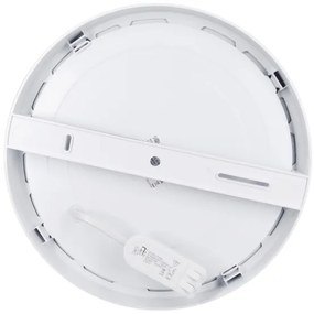 Solight WD244-S - Pannello LED 2 in 1 24W/230V 3000/4000/6000K diam. 30 cm IP54 argento