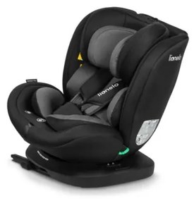Lionelo - Seggiolino auto BASTIAAN i-Dimensioni 40-150 cm nero/grigio