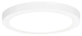 Faretto da incasso o a plafone bianco 22 cm con LED incluso dimmerabile a 3 livelli di temperatura - Trans
