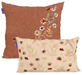 Fodera per cuscino HappyFriday Wild Flowers Multicolore 2 Pezzi