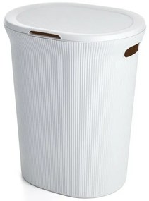 Cesto portabiancheria bianco capacità 40 lt