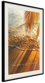 Poster  Beach of Dreams  Cornice Quadri Cornice nera con pass-partout, Larghezza x Altezza Home decor 30x45