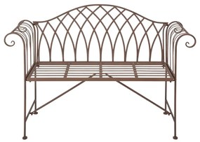 Panchina da giardino in metallo marrone - Esschert Design