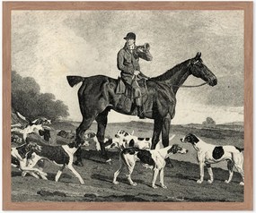 Stampa digitale incorniciata Vintage Riding, varie misure