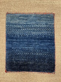 Gashguli Tappeto 40 x 40 Blu (Iran) Annodato A Mano