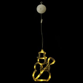 Aigostar - Pupazzo di neve, decorazione natalizia a LED, 10xLED/3xAAA, 20,5 cm