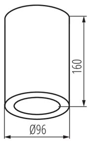 Kanlux 36643 - Luce Spot da bagno AQILO 1xE27/20W/230V IP65 antracite