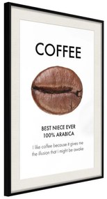 Poster  Coffee I  Cornice Quadri Cornice nera con pass-partout, Larghezza x Altezza Home decor 20x30