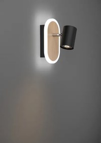 Eglo 901631 - Faretto da parete LED RIMBOCCHI LED/7W/230V marrone/nero