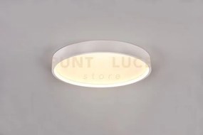 Plafoniera doha led con bordo metallo bianco 641310231