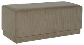 Panca DKD Home Decor Marrone Poliestere Legno MDF 100 x 40 x 40 cm