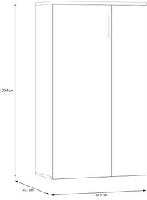 Scarpiera ETON rovere artisan/verde