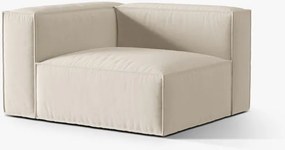 Modulo angolare Nuria in velluto – L125 cm