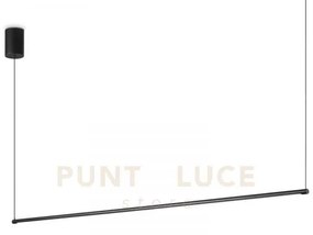 Essence sospensione round led 3000k 19w 2250lm nera 115cm