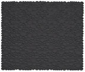 Tappeto doccia quadrato antiscivolo in gomma nero 54x54 cm